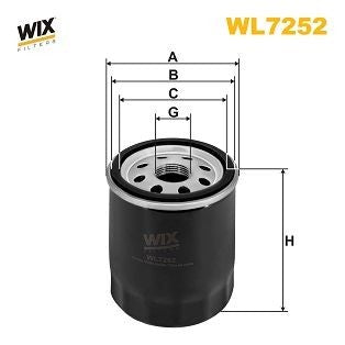 WIX FILTERS WL7252 Filtro olio