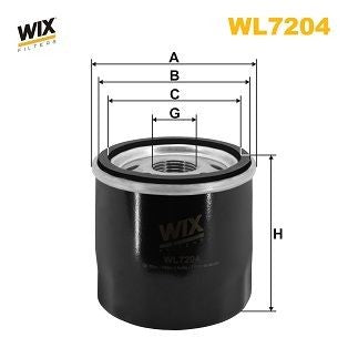 WIX FILTERS WL7204 Filtro olio
