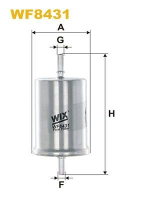 WIX FILTERS WF8431 Filtro carburante per SMART FORTWO