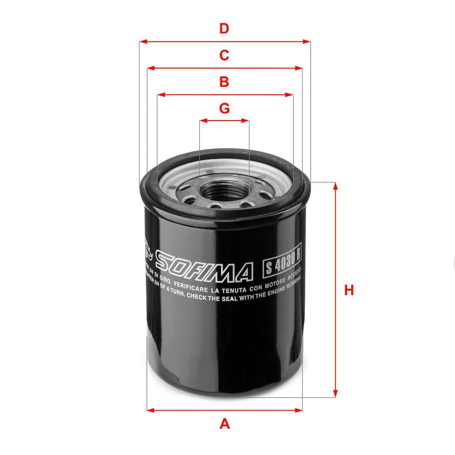 SOFIMA S 4030 R Filtro olio